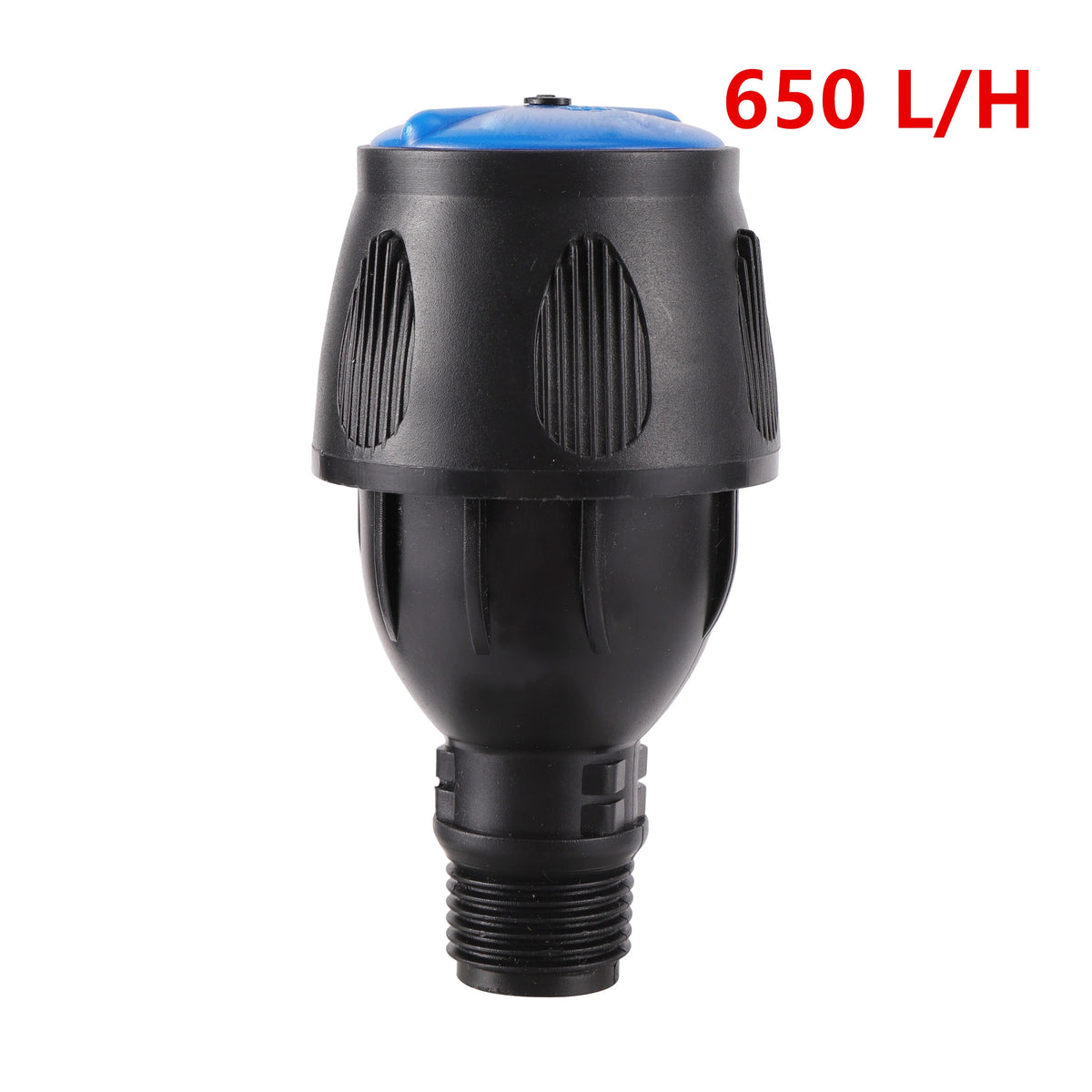 Stainless steel G1/2" adjustable irrigation tripod sprinkler for garden watering, with spray nozzle for even irrigation coverage.