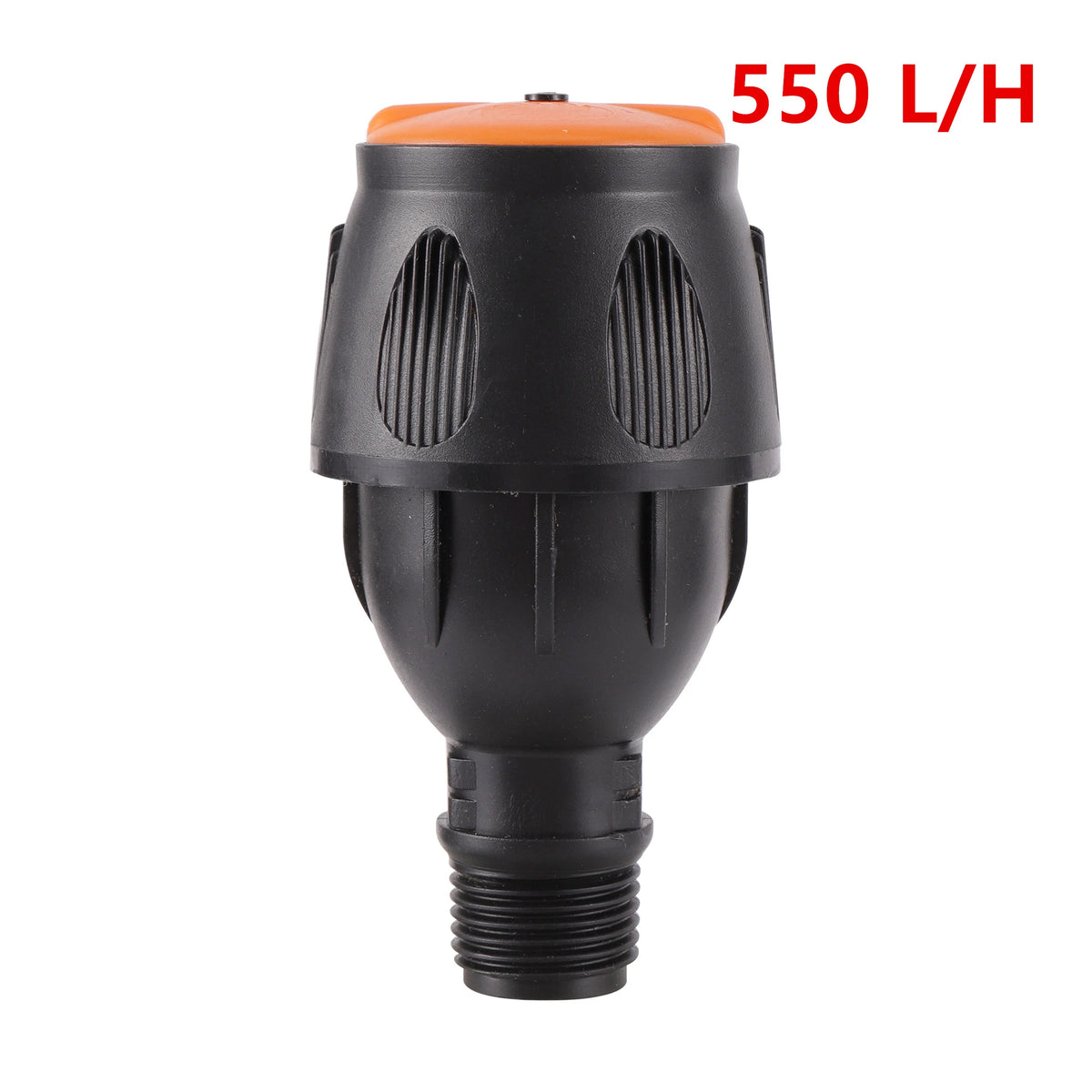 Stainless steel G1/2" adjustable irrigation tripod sprinkler for garden watering, with spray nozzle for home garden irrigation.