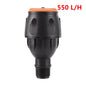 Stainless steel G1/2" adjustable irrigation tripod sprinkler for garden watering, with spray nozzle for home garden irrigation.