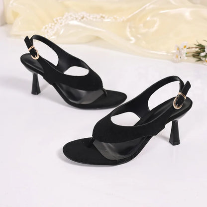 Chocolate women’s fashion high heel sandals with ankle straps, summer footwear for women, stylish pumps from BACKUPMYFILESNOW.COM®