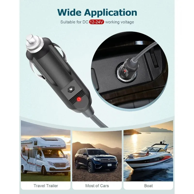 3-in-1 Starlink Mini Cable by BACKUPMYFILESNOW.COM® for USB-C, car charger, and DC power, featuring compact design and multiple connectors.