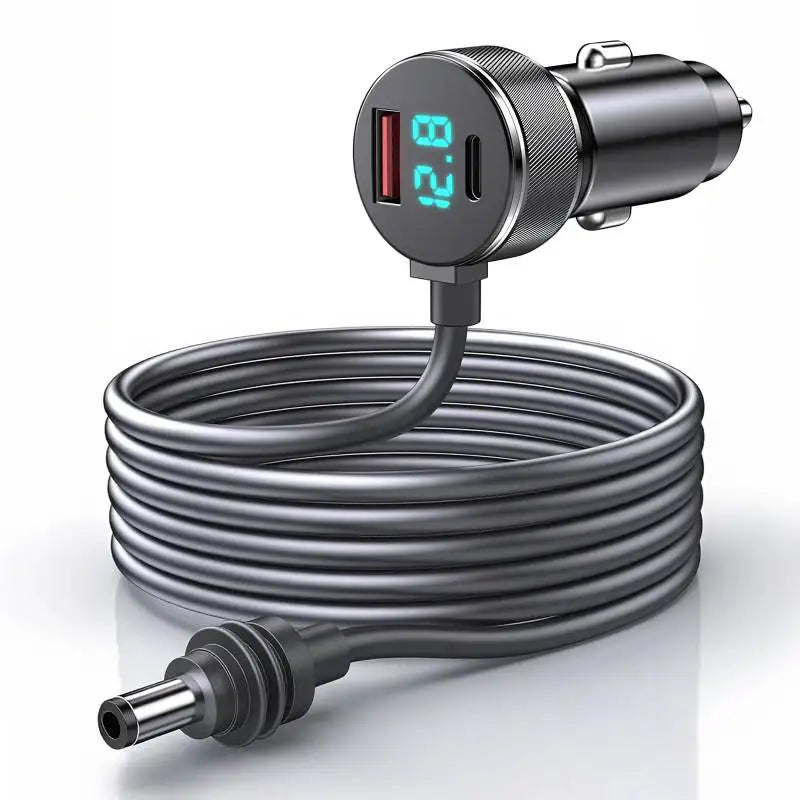 3-in-1 Starlink Mini Cable by BACKUPMYFILESNOW.COM, waterproof car charger with USB C and USB A ports, 3M/5M high-speed charging cable.