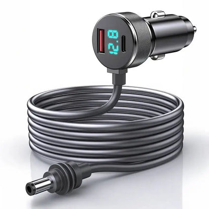 3-in-1 Starlink Mini Cable by BACKUPMYFILESNOW.COM, waterproof car charger with USB C and USB A ports, 3M/5M high-speed charging cable.