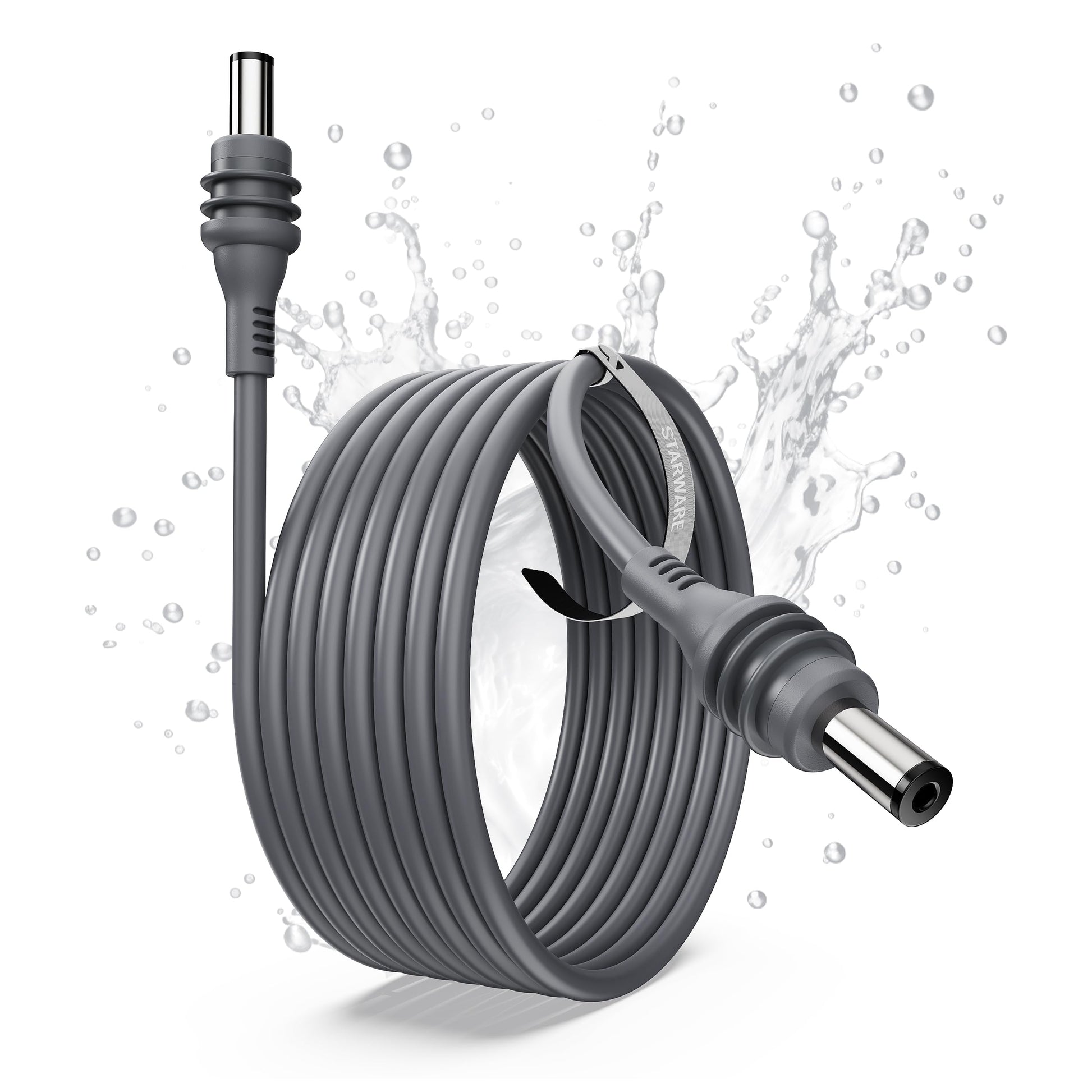 Weather-resistant 3M Starlink Mini DC power cable by STARWARE, suitable for outdoor camping, tents, and travel accessories.