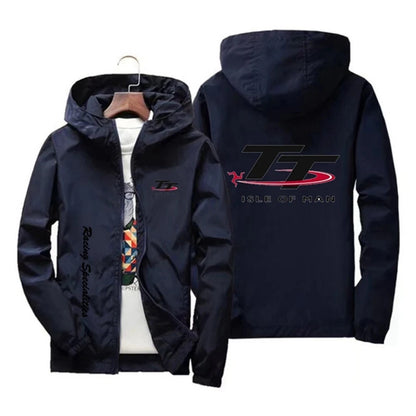 Men's windproof zipper hooded Irish TT outdoor sports fishing jacket, quick-drying, suitable for spring and autumn, 2024 edition.
