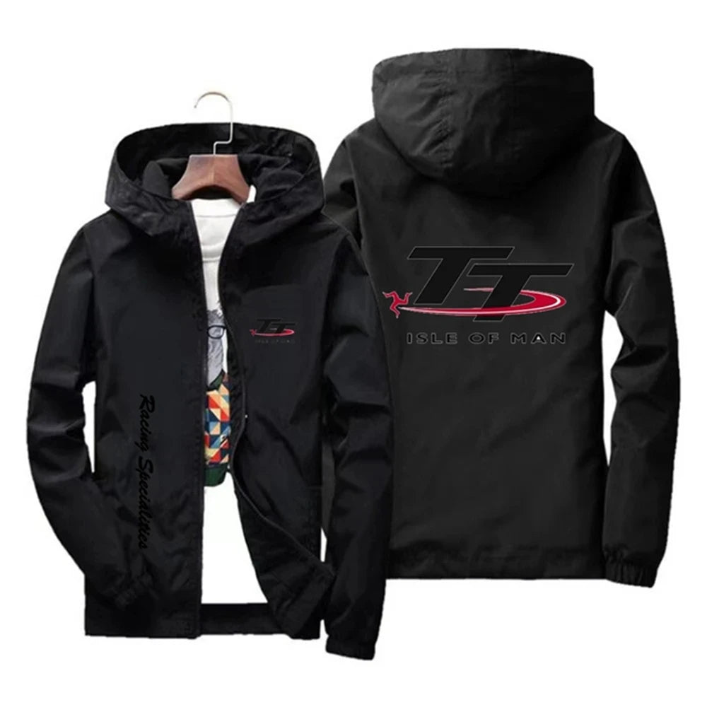 Men's windproof zippered hooded fishing jacket by BACKUPMYFILESNOW.COM®, quick-drying outdoor sports jacket for spring and autumn.