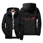 Men's windproof zippered hooded fishing jacket by BACKUPMYFILESNOW.COM®, quick-drying outdoor sports jacket for spring and autumn.