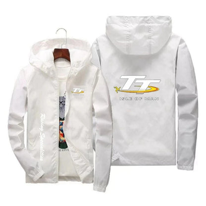Men's windproof zipper hooded Irish TT outdoor fishing jacket, quick-drying, suitable for spring and autumn outdoor sports.