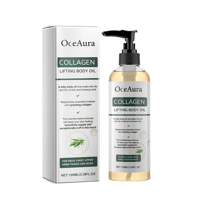 100ml collagen body essence oil from BackupMyFilesNow.com, moisturizing, non-greasy, enhances skin elasticity, reduces dryness, tightening.