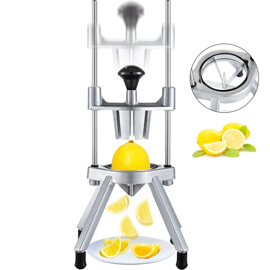 SucceBuy 4-section lemon wedge slicer and chopper for fruits and vegetables, ideal for commercial and home kitchen use.