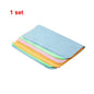 Set of 5 soft chamois glasses cleaner cloths from BACKUPMYFILESNOW.COM® for lens and camera cleaning, made of fine fiber for gentle cleaning.