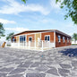 40ft flat roofed modular container house by BACKUPMYFILESNOW.COM® with one-click installation, showcasing a luxurious family residence.