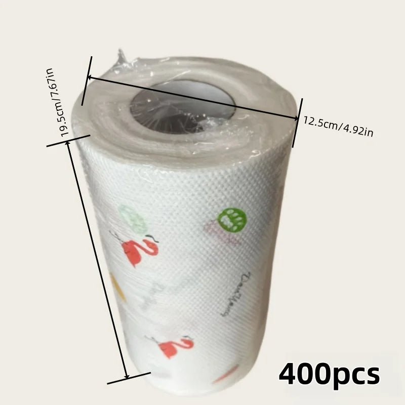 Thick cotton kitchen paper towel roll by BACKUPMYFILESNOW.COM, absorbent and washable, suitable for cleaning and kitchen use.