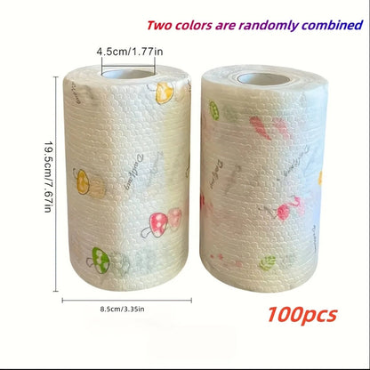 Thick cotton kitchen paper towel roll by BACKUPMYFILESNOW.COM®, absorbent and washable for versatile kitchen use.