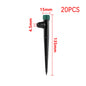 Green 8-hole pointed drip emitter for 360-degree garden irrigation and greenhouse automatic watering system.