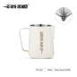 Stainless steel MHW-3BOMBER 3.0 milk frothing pitcher, 450ml for espresso and latte art, ideal for coffee steaming and frothing.