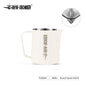 Stainless steel MHW-3BOMBER 3.0 milk frothing pitcher for espresso and latte art, available in 450ml and 600ml sizes.