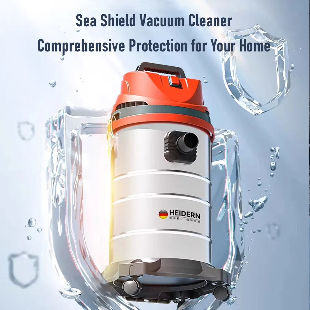 BackupMyFilesNow® 45L industrial wet dry vacuum cleaner with high power, suitable for car wash, home, grout, and commercial cleaning.
