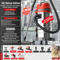 High-power 45L industrial wet dry vacuum cleaner by BACKUPMYFILESNOW.COM® for car wash, home, grout, and commercial cleaning.