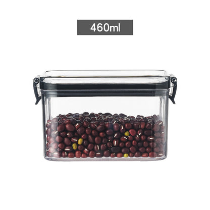 Square transparent sealed snack storage box from BACKUPMYFILESNOW.COM® for keeping snacks fresh and organized.