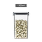 Square transparent snack storage box by BACKUPMYFILESNOW.COM® with sealed lid for fresh-kept snacks and easy visibility.