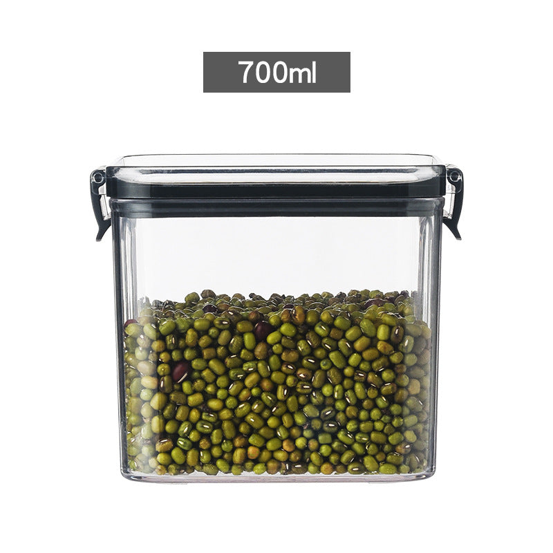 Square transparent sealed snack storage box from BACKUPMYFILESNOW.COM® for freshness and organization.