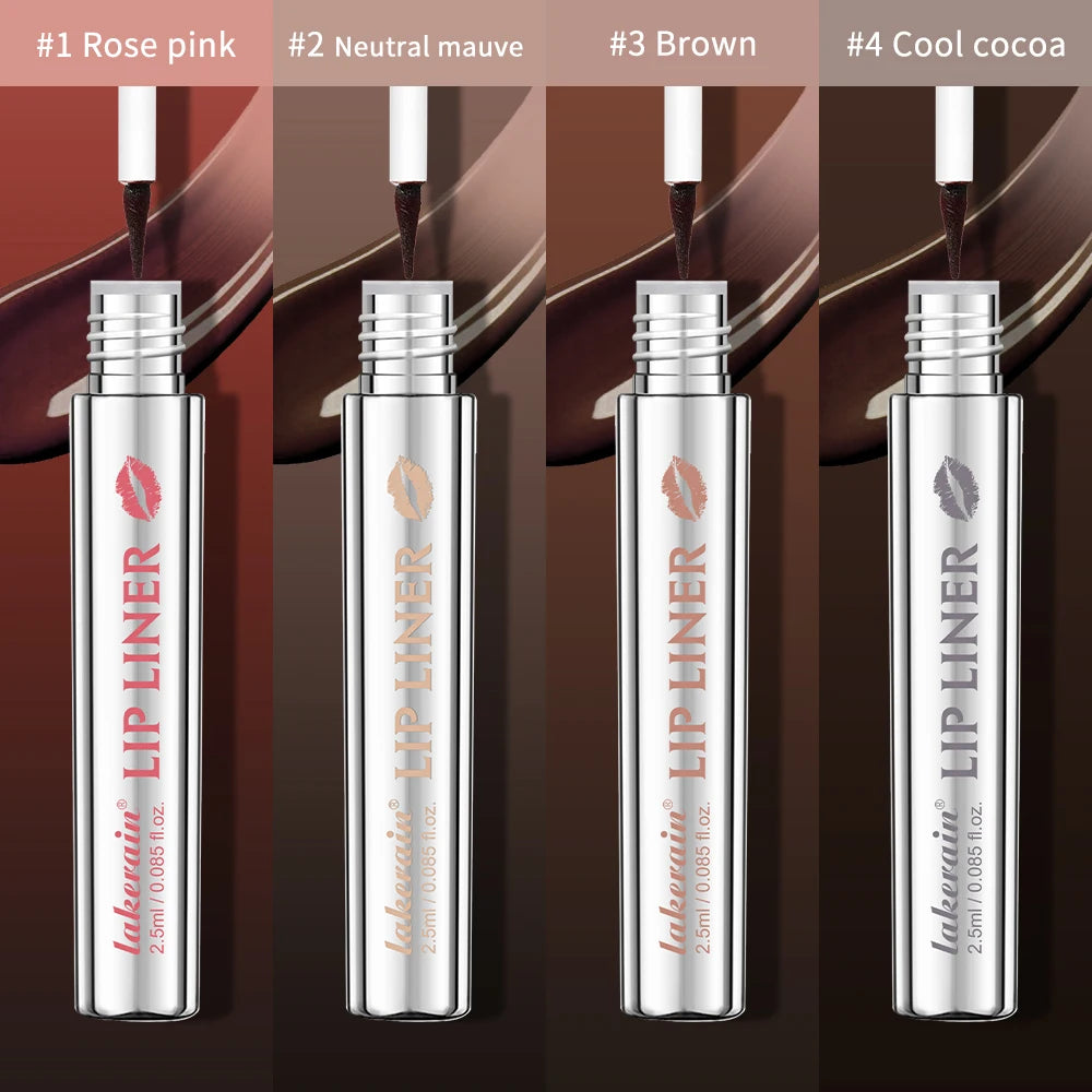 BackupMyFilesNow.com Magic Peel Off Lip Liner in Cool Cocoa, matte finish, long-lasting, waterproof, smudge-proof, peel-off lip stain.