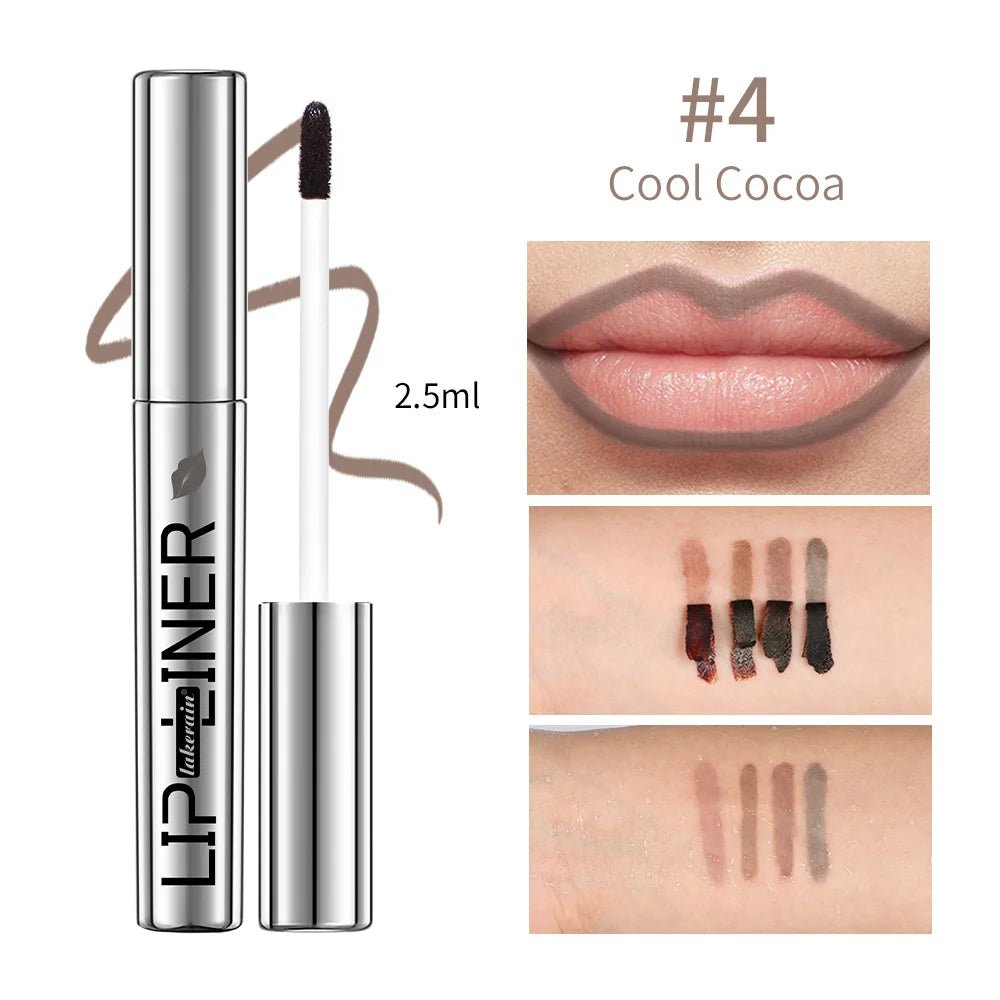 Matte black lip liner pencil by BackupMyFilesNow.com with long-lasting, waterproof, smudge-proof, peel-off lip stain tattoo.