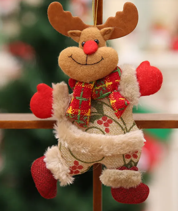 Set of four Christmas tree accessories by BACKUPMYFILESNOW.COM®, featuring decorative ornaments and tree toppers for festive decor.