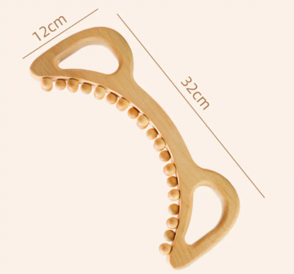 Set of four wooden anti-cellulite hand massage rollers from BackupMyFilesNow.com, designed for skin massage and cellulite reduction.