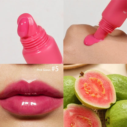 Set of four BackupMyFilesNow.com summer lip balms featuring moisturizing, transparent lip gloss, vanilla mint, iced coffee cake scents.