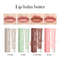 Set of four BackupMyFilesNow.com summer lip balms with moisturizing, mirror lip gloss, vanilla mint, iced coffee cake scents, and transparent lip oil