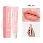 Set of four BackupMyFilesNow.com summer lip balms with moisturizing, mirror, vanilla mint, iced coffee cake scent, and transparent lip oil.