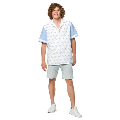 Bright tropical Blizzard Hawaiian shirt with colorful floral and palm tree patterns from BACKUPMYFILESNOW.COM®.