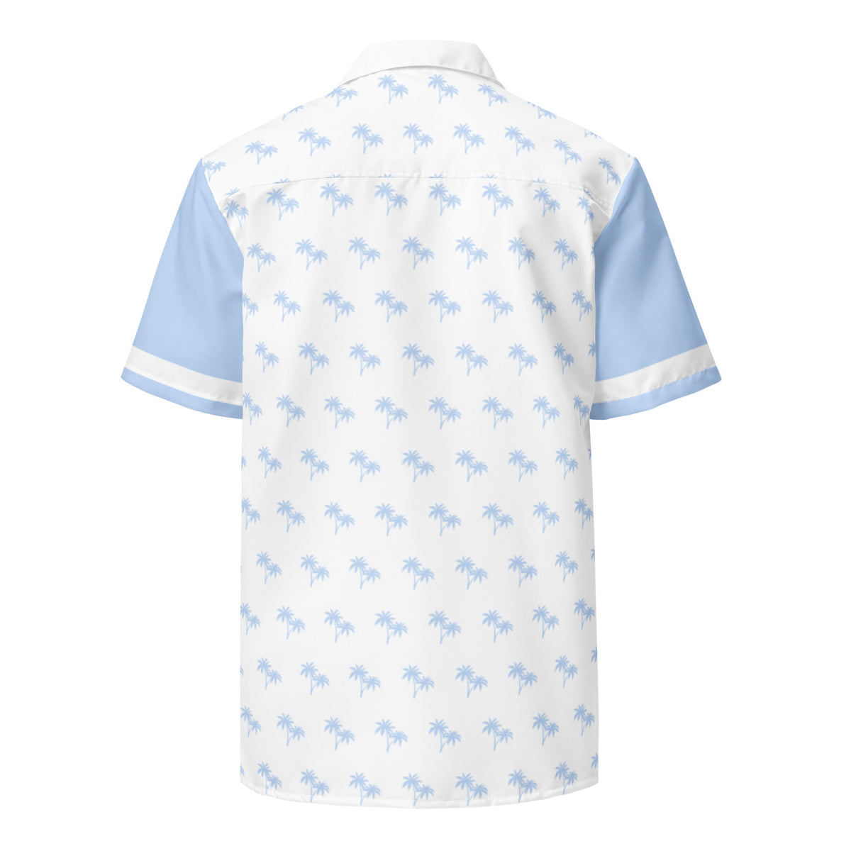 Bright tropical Blizzard Hawaiian shirt by BACKUPMYFILESNOW.COM® featuring colorful floral and palm tree patterns on lightweight fabric.