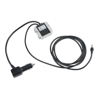 Backupmyfilesnow.com Starlink Mini power converter boosts 12V/24V to 30V, 3.5A, compact power supply adapter with cable.