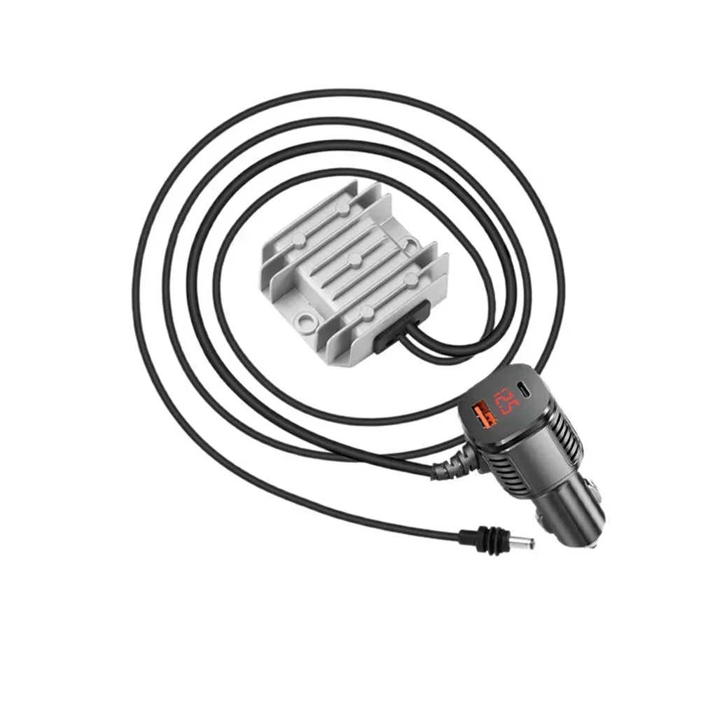 BackupMyFilesNow Starlink Mini power converter boosts 12V/24V to 30V, 3.5A, with a 5-meter cable for power supply accessories.
