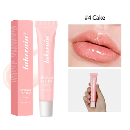 BackupMyFilesNow.com summer lip balm with moisturizing, vanilla mint, iced coffee cake scent, glossy transparent lip oil, and mirror.
