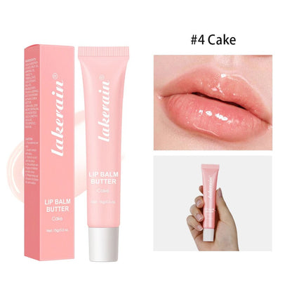 Summer lip balm by BackupMyFilesNow.com with moisturizing mirror, vanilla mint, iced coffee cake scent, and transparent lip oil.
