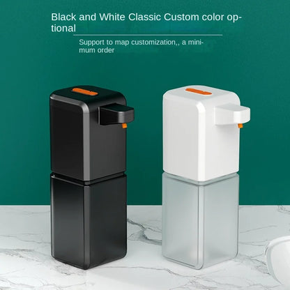 Wall-mounted BackupMyFilesNow C1 automatic induction soap dispenser with phone drop, white foam hand sanitizer dispenser.
