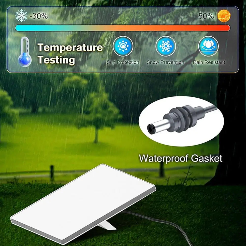 BackupMyFilesNow® 3.5m USB Type C car charger adapter with digital voltmeter, waterproof extension cable for Starlink Mini vehicles.