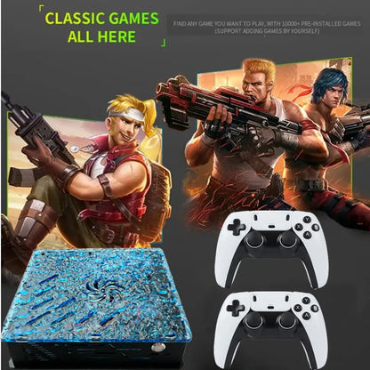2026 New Retro Video Game Console X10 with 70,000 games and 60 emulators, wireless controller, suitable for PS2, N64, GameCube, Xbox