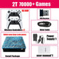 2026 New Retro Video Game Console X10 with wireless controller, 70,000 games, 60 emulators, suitable for PS2, N64, GameCube, Xbox