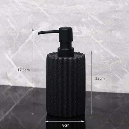 Creative 500ml hand sanitizer and soap dispenser bottle with pump, suitable for hotel, home, or bathroom use.