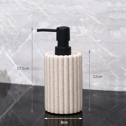 Creative 500ml hand sanitizer bottle and soap dispenser, hotel bathroom accessories with lotion and bath gel for home or stay use.