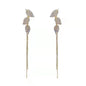 925 silver Korean fashion pearl tassel earrings for women featuring zircon accents and luxurious pearl details.
