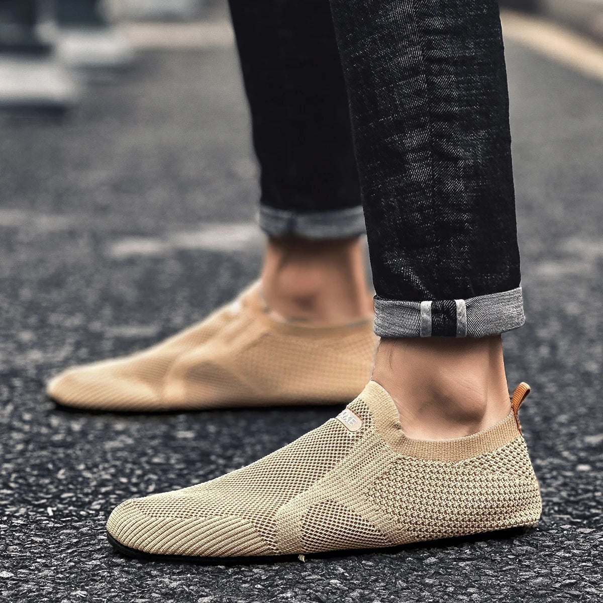 Blue men's four seasons casual shoes by BackupMyFilesNow.com, suitable for indoor and outdoor wear, comfortable and stylish.