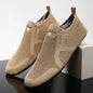 Men's blue four seasons casual shoes by BackupMyFilesNow.com, comfortable indoor and outdoor footwear, stylish and versatile.