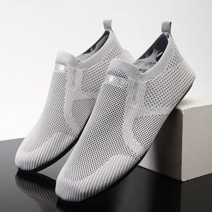 Men's four seasons casual shoes in blue, comfortable indoor and outdoor footwear with stylish design by BackupMyFilesNow.com