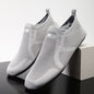 Men's four seasons casual shoes in blue, comfortable indoor and outdoor footwear with stylish design by BackupMyFilesNow.com